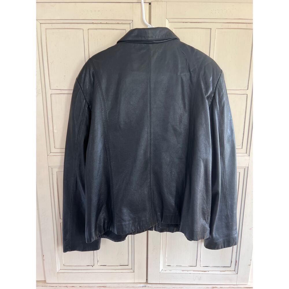 Adler Collection womens size 3X black lambs skin leather jacket - Picture 3 of 4